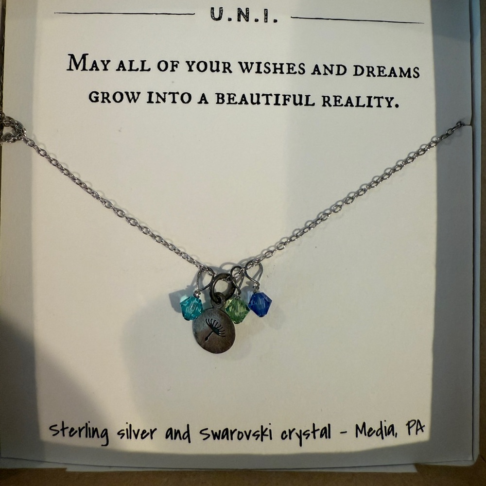 Sterling Silver Necklace with Swarovski Crystals